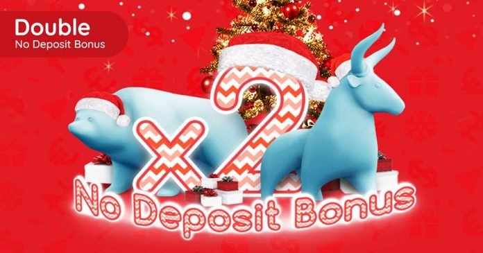 Double Forex No Deposit Bonus Holiday Offer